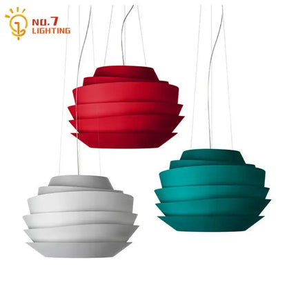 Modern white tiered industrial iron art pendant lights kitchen decor