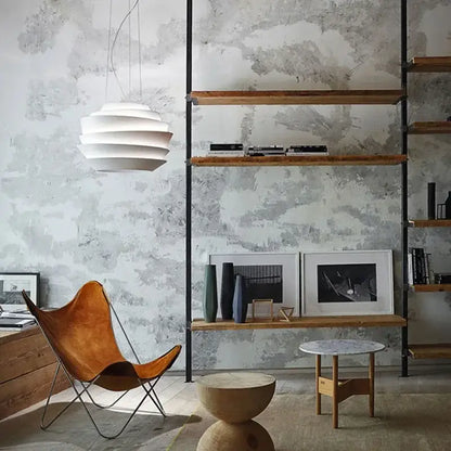 Modern white tiered industrial iron art pendant lights kitchen decor