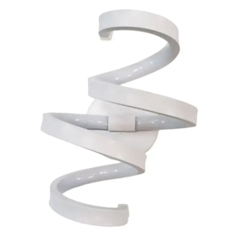 Modern white treble clef led wall sconce bedroom light