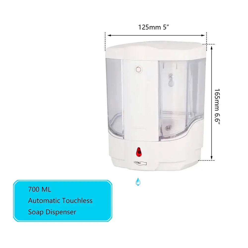 Modern white wall mounted automatic liquid soap dispenser kitchen