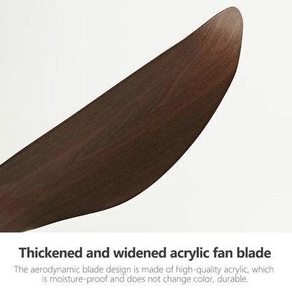 Modern white wood ceiling fan living room sleek wing blades