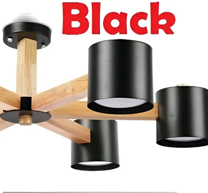 Modern white wood chandelier – kitchen island lighting fixture