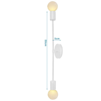 Modern wood and metal wall sconce – bedroom aisle led wood wall light