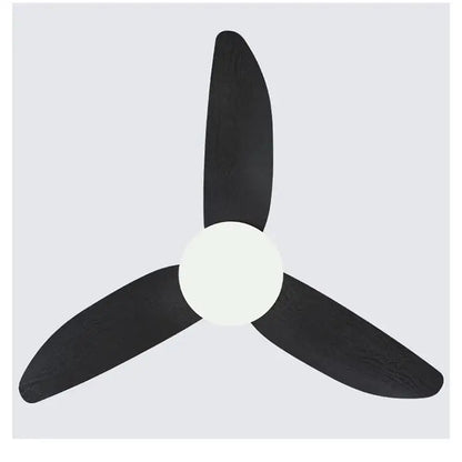 Modern wood and white ceiling fan with 30w remote control bedroom light