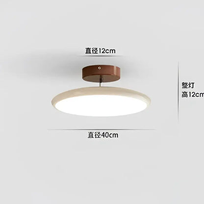 Modern wood and white nordic ceiling light living room dimmable