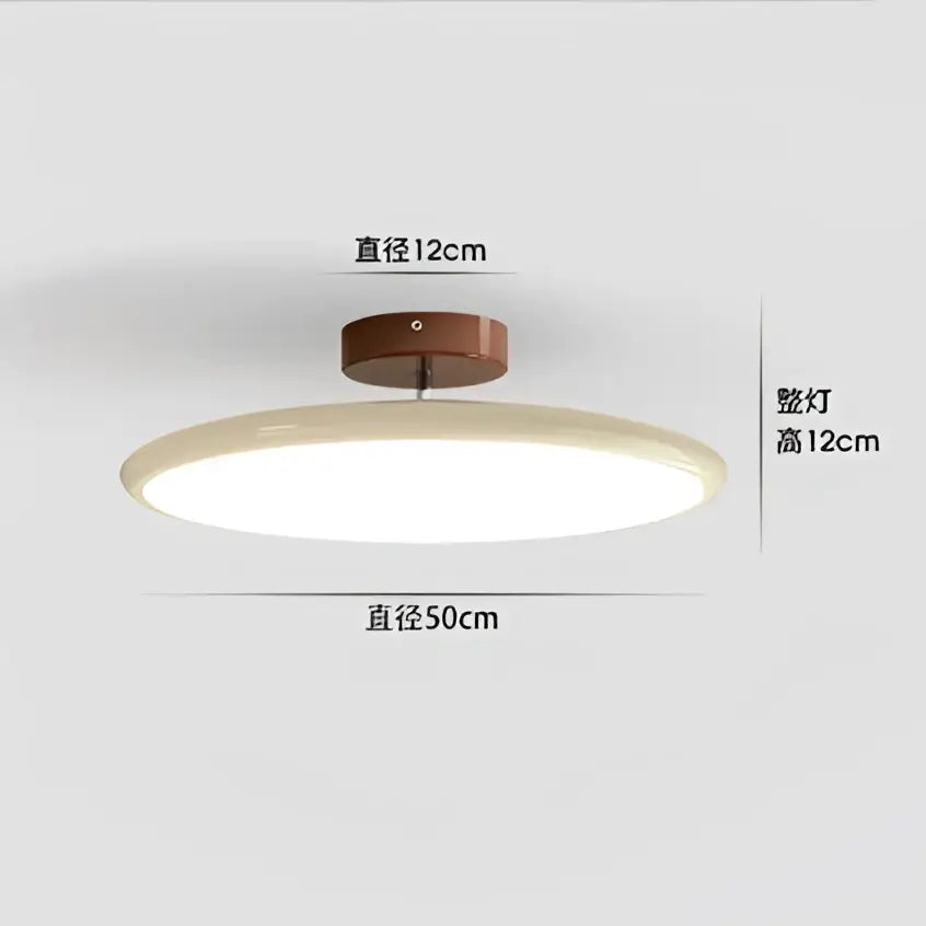 Modern wood and white nordic ceiling light living room dimmable
