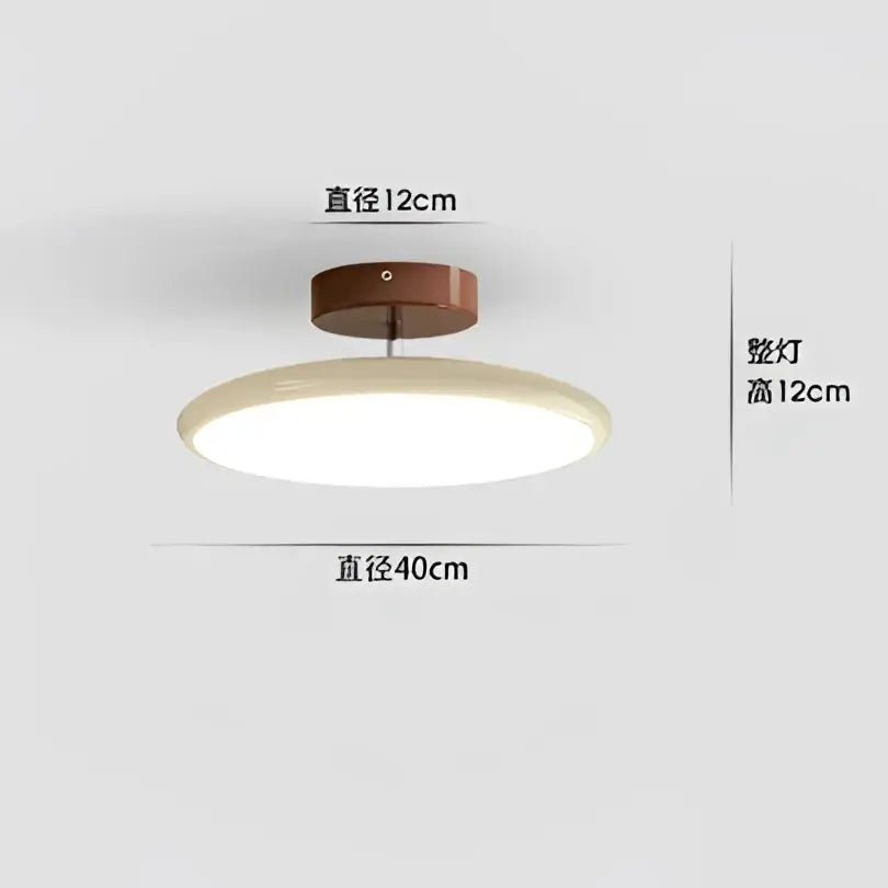 Modern wood and white nordic ceiling light living room dimmable