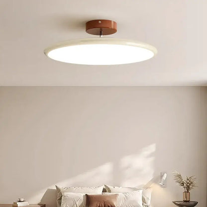 Modern wood and white nordic ceiling light living room dimmable