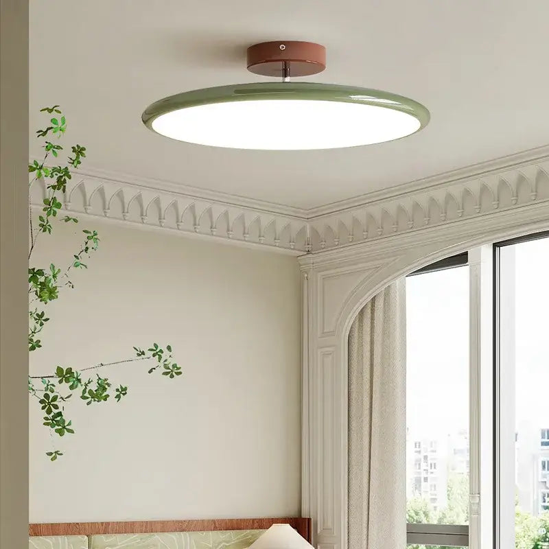 Modern wood and white nordic ceiling light living room dimmable