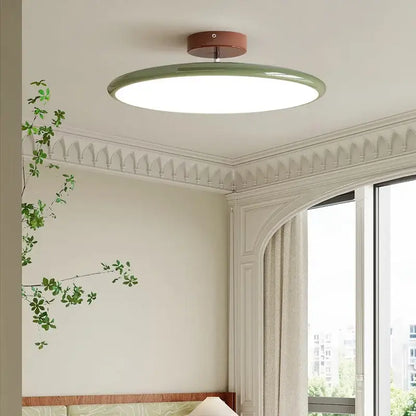 Modern wood and white nordic ceiling light living room dimmable