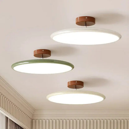 Modern wood and white nordic ceiling light living room dimmable