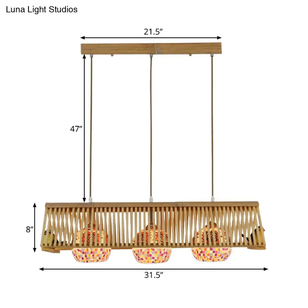 Modern wood pendant light bird feeder garden & patio decor