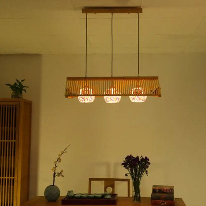 Modern wood pendant light bird feeder garden & patio decor