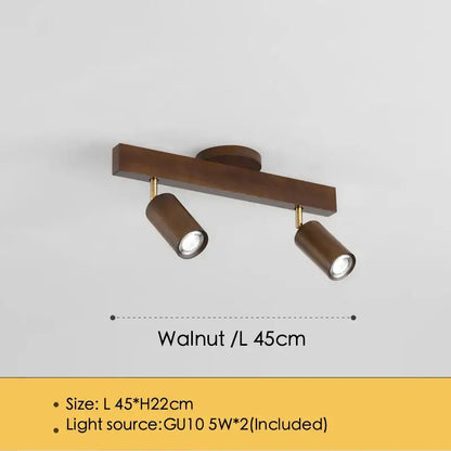 Modern wood three light adjustable gu10 led ceiling lamp kitchen