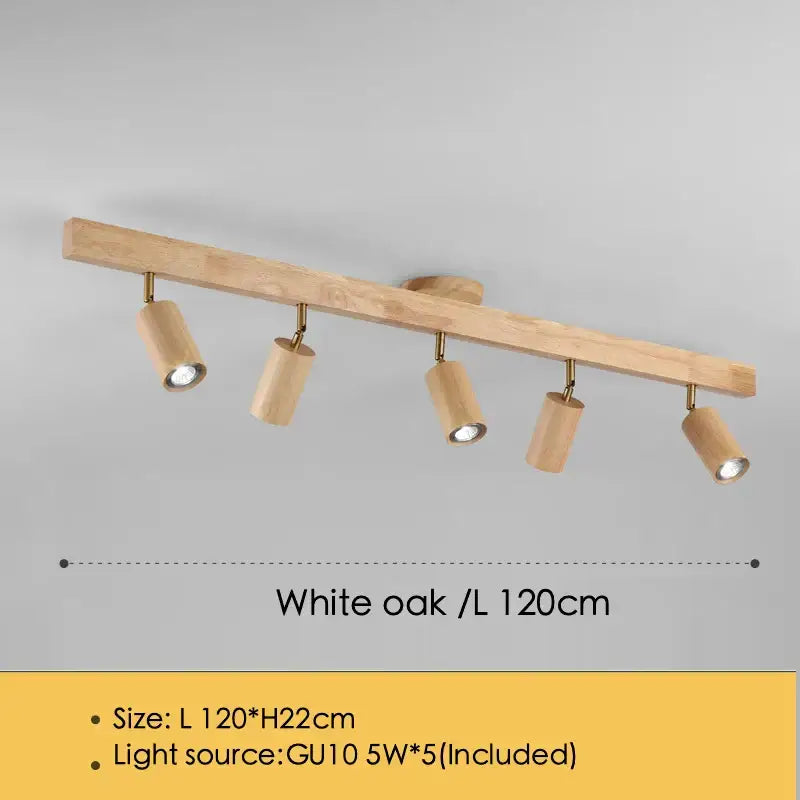 Modern wood three light adjustable gu10 led ceiling lamp kitchen