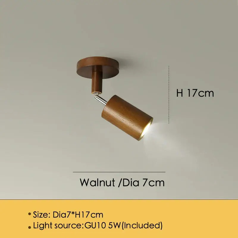 Modern wood three light adjustable gu10 led ceiling lamp kitchen