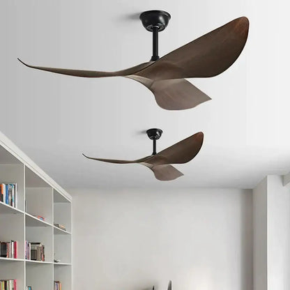 Modern wooden ceiling fan with remote control living room modern spaces