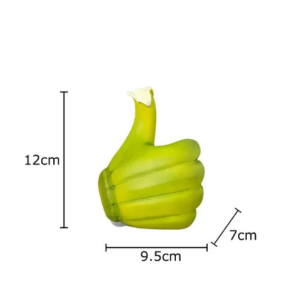 Modern yellow banana fist resin statue bedroom desk ornament