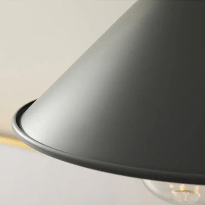 Modern yellow iron lampshade led pendant light kitchen hanging lamp