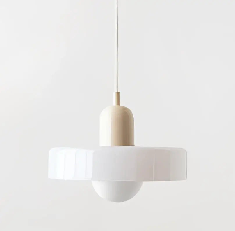 Modern yellow & olive green glass chandelier pendant light bedroom