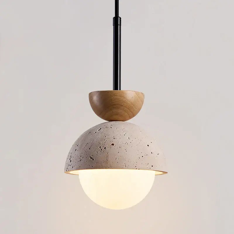 Modern yellow travertine led pendant lights for kitchen island