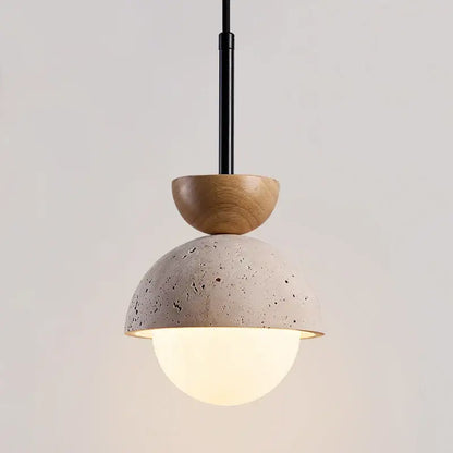 Modern yellow travertine led pendant lights for kitchen island