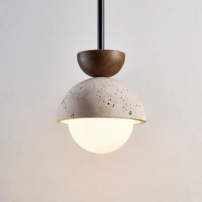 Modern yellow travertine led pendant lights for kitchen island