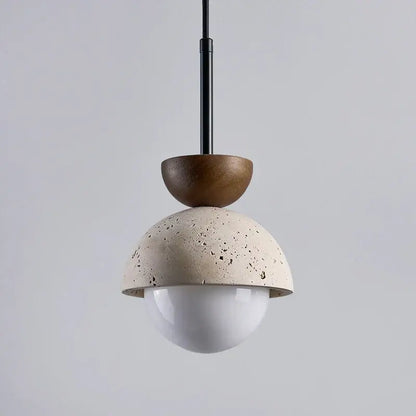 Modern yellow travertine led pendant lights for kitchen island