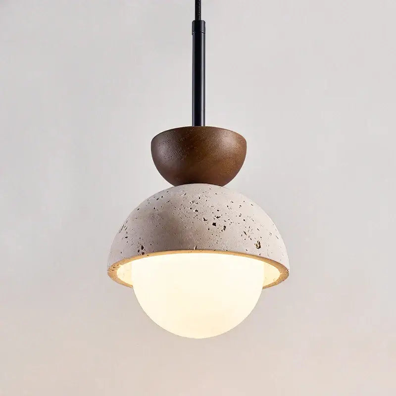 Modern yellow travertine led pendant lights for kitchen island