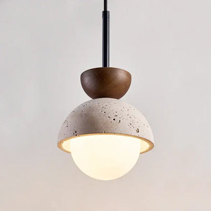Modern yellow travertine led pendant lights for kitchen island