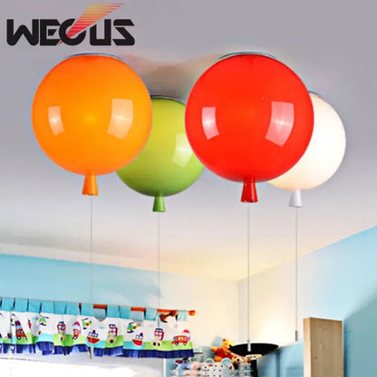 Modern yellow white & gray balloon light for bedroom and living room