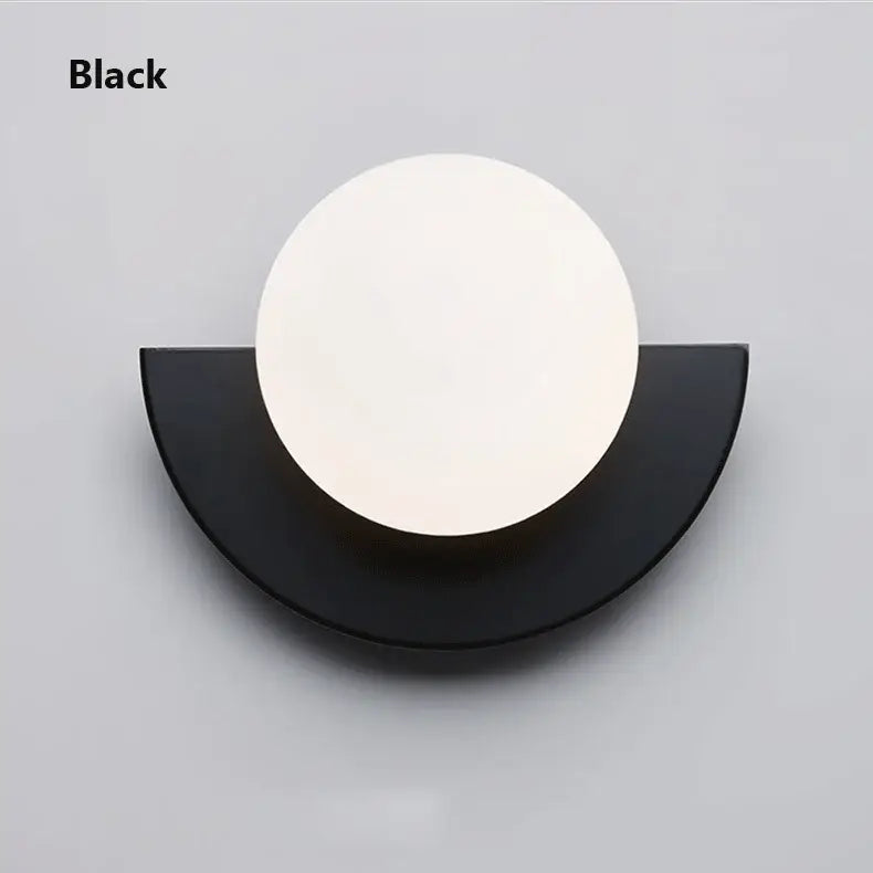 Modern yellow & white kids macaron led wall lamp bedroom sconce