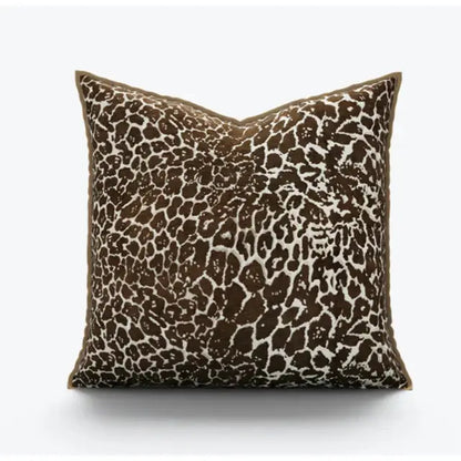 Modern zebra pattern black & cream pillow cover living room decor