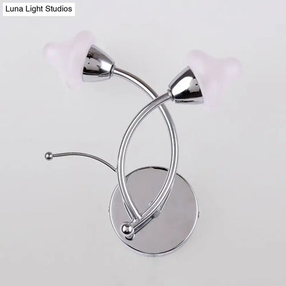Modernist chrome and glass modern wall lamp – office 220v-240v