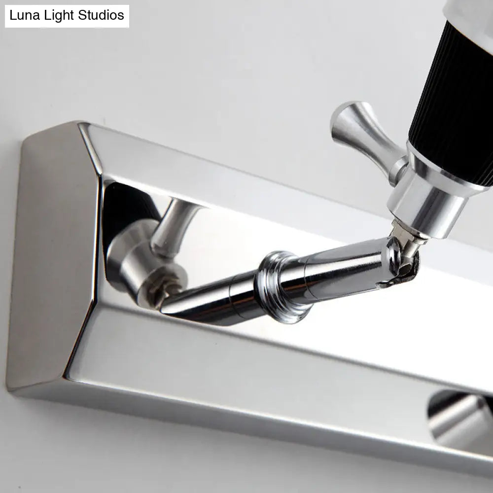 DecorBites™ Modernist Cone Vanity Light: 2/3-Light Bathroom Wall Lamp in Aluminum with Warm/White Lighting