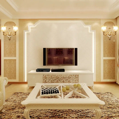 DecorBites™ Modernist Gold Wall Sconce with Glass Shade - Elegant Living Room Fixture