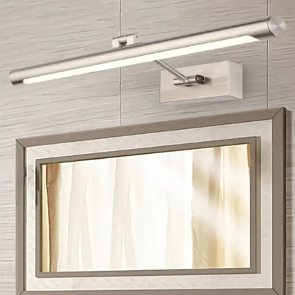 Modernist silver adjustable led wall lamp bedroom fixture width 20in