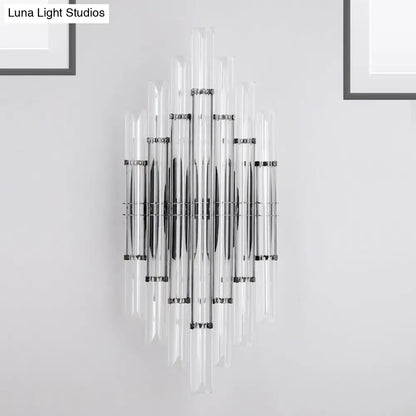 Modernist style black & clear acrylic wall light living room 110v-120v