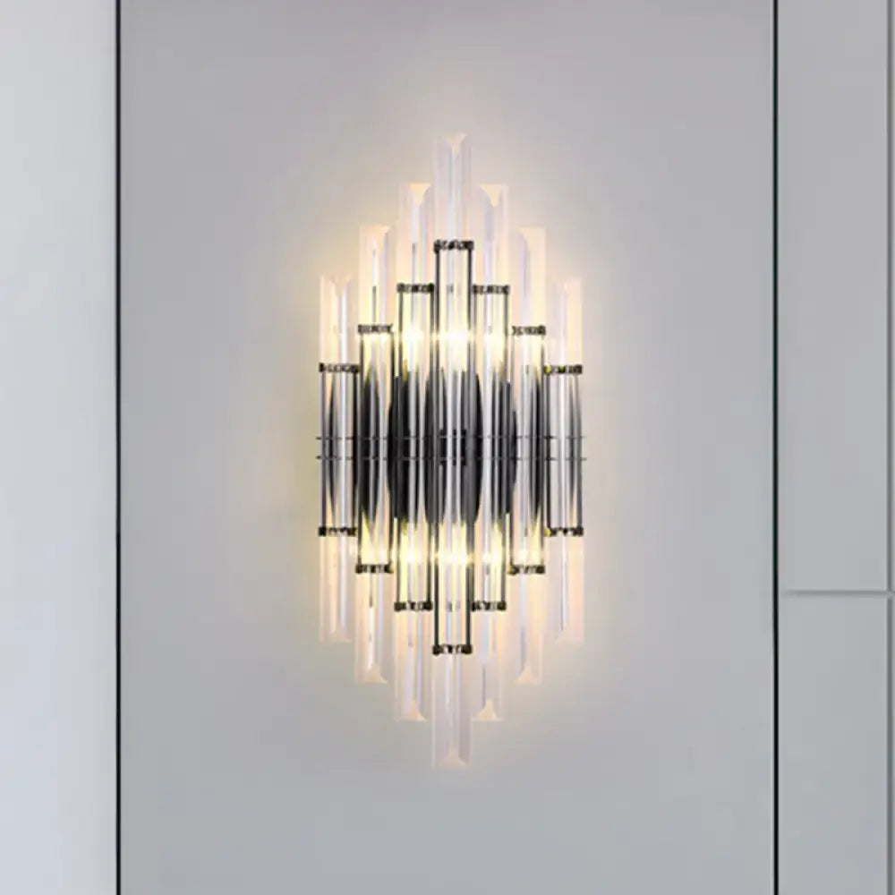 Modernist style black & clear acrylic wall light living room 110v-120v