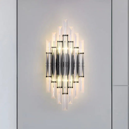 Modernist style black & clear acrylic wall light living room 110v-120v