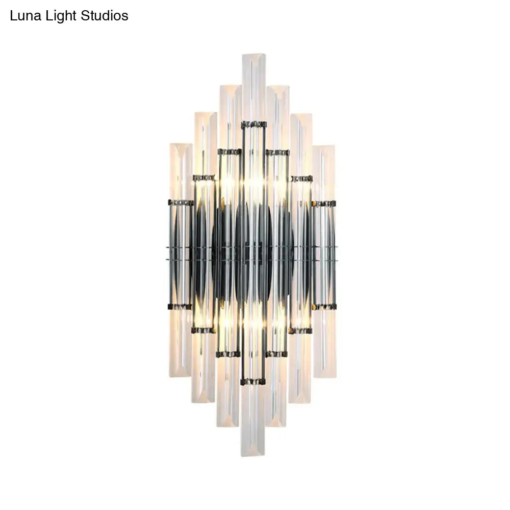 Modernist style black & clear acrylic wall light living room 110v-120v