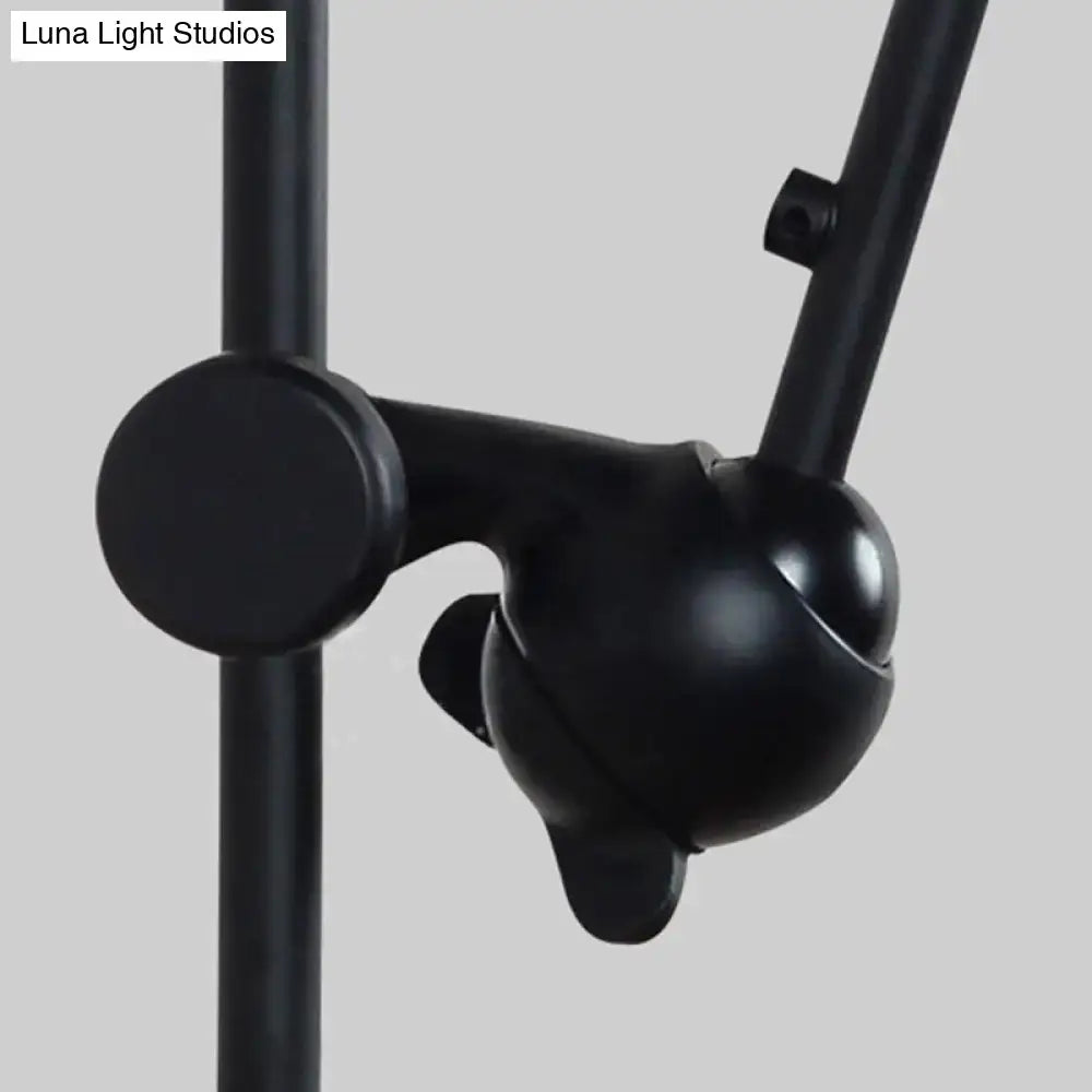 Modernist style black & white adjustable wall light dining room