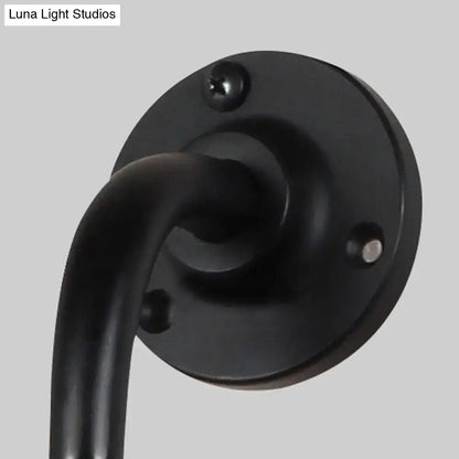 Modernist style black & white adjustable wall light dining room