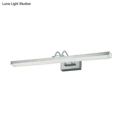 Modernist wall light with crystal led detail – bedroom vanity sconce