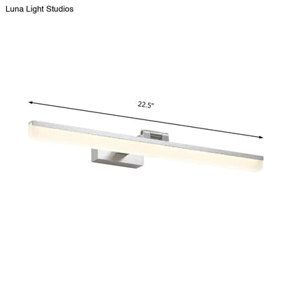 Modernist wall light with crystal led detail – bedroom vanity sconce