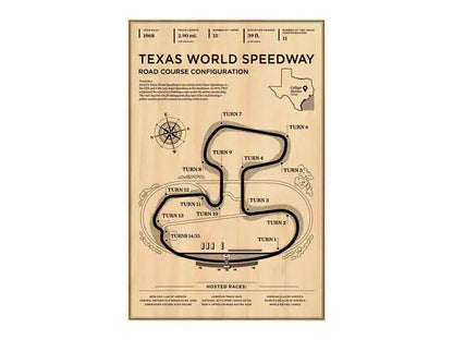 DecorBites™ Monaco Grand Prix Race Track Poster Canvas Art