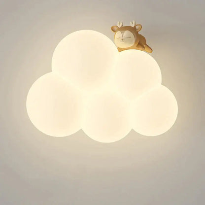 Monkey cloud cartoon wall lamp for nursery bedroom