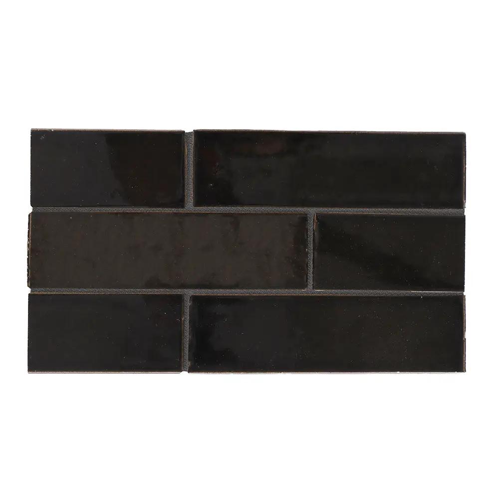 Grey Vista Glossy Glazed Terracotta Tiles 2 1/8x7 1/2