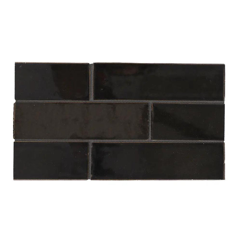 Grey Vista Glossy Glazed Terracotta Tiles 2 1/8x7 1/2