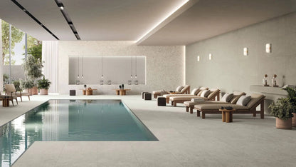 Mood Ash Limestone Look Porcelain Tiles 24x48